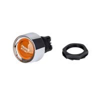 Start Engine Interruttore 12V / 24V 50A Interruttore di arresto di avviamento del motore dell'auto Interruttore di avviamento a pulsante senza chiave LED con luce generale Accensione(Orange)
