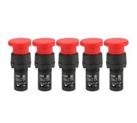 Start Engine Interruttore 5 Pezzi EB2-11M EB2-11ZS Pulsante Di Autoripristino NC 22 Mm Adatto Per Arresto Emergenza A Fungo Interruttore Avviamento Elettrico(Mushroom self reset)