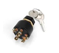 Start Engine Interruttore Interruttore Accensione Interruttore di avviamento a 3 vie da 12 V con 2 chiavi, adatto per motori fuoribordo Mariner e Mercury con starter elettrico a pressione.