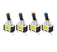 Start Engine Interruttore Per il settore automobilistico 1PCS 30A 12V LED Car Toggle Switch illuminato Toggle Rocker Switch SPST ON Off 2 posizioni 3Pin Accensione(Red)