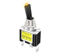 Start Engine Interruttore Per il settore automobilistico 1PCS 30A 12V LED Car Toggle Switch illuminato Toggle Rocker Switch SPST ON Off 2 posizioni 3Pin Accensione(Yellow)