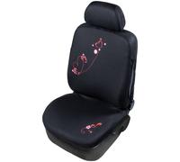 Glamour Coprisedile Singolo anteriore Universale nero-rosso START