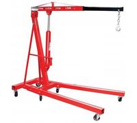 Start Gru alza motori capretta pieghevole su ruote, capacità 2 tonnellate, braccio regolabile in 4 posizioni, dimensioni aperta 158x106x156 cm, ideale per officine e garage