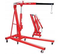 Start Gru alza motori capretta pieghevole su ruote, capacità 2 tonnellate, braccio regolabile in 4 posizioni, dimensioni aperta 158x106x156 cm, ideale per officine e garage