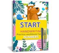 Start Handwriting Practice Number Writing Books English Language - Letter Word And Sentence Writing Practice Illustrated Book, Fun And Educational - ... Practise Workbook Book For Kids - Number