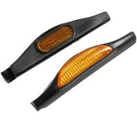 Start Kit Salvaporta antigraffio da due pezzi universale, adatto a tutte le auto, protezione per portiera auto, con catarinfrangente, lunghezza 10 cm