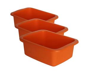START Macchiavelli catino rettangolare arancione. Bacinella in plastica di capacità 10L. Vaschetta multiuso misure 42 x 31 x 15,5 cm (Confezione da 3)