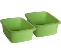 START Machiavelli Kit 2 pezzi catino rettangolare verde. Bacinella in plastica di capacità 10L. Vaschetta multiuso misure 42 x 31 x 15,5 cm