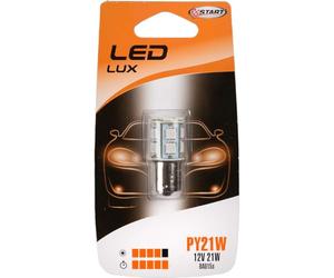 Start PY21W Lampadina Singola 13 Led arancio per luci auto 12V 21W BAU15s