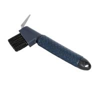 START Raschietto per zoccoli con spazzola - raschietto ergonomico per cavalli - robusto pulitore 2 in 1 con manico antiscivolo per una facile e sicura cura degli zoccoli (blu scuro)