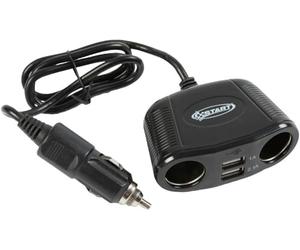 Start Sdoppiatore 2 Vie Per Presa Accendisigari Con USB-A + USB-C - Adattatore Per Auto Con Ricarica Rapida Per Smartphone, Tablet E Dispositivi Elettronici