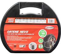 Start Set 2 Catene Neve Omologate | Gruppo 100 | Spessore 7 Millimetri | Video Montaggio nella Scheda | Installazione Semplice in 3 Minuti | Massima Silenziosità | Maglie di Ricambio | Guanti Inclusi