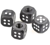 Start Set 4 tappi copri valvola dadi nero universali per auto e moto