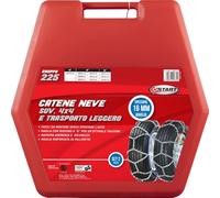Set due pezzi catene da neve 16MM gruppo 225 per SUV 4x4 e trasporto leggero