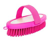 START Spazzola per cavalli con cinghia a mano - Spazzola ergonomica e radice per la cura dei cavalli - Efficace contro lo sporco e i capelli sciolti - Impugnatura comoda per un uso sicuro (rosa)