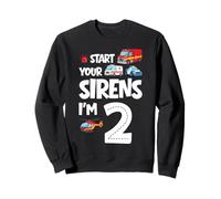 Start Your Sirens I Am 2 Anni 2 ° Compleanno Bambino Felpa