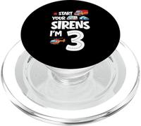 Start Your Sirens I Am 3 Anni 3 ° Compleanno Bambino PopSockets PopGrip per MagSafe