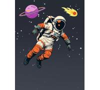 Start your space adventure today !: Cute Space Notebook for Kids, Students & Dreamers