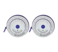 Startbuymore BMI - Metro a nastro con nastro retrattile di bloccaggio, lunghezza 150 cm, strumento per misurare parti del corpo tra cui braccio, polpaccio e fianchi (blu)