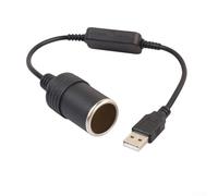 Startbuymore Cavo convertitore di potenza adattatore porta USB da 5 V a 12 V presa per auto per dispositivi elettronici automobilistici compatibile con registratori di guida e caricabatterie per auto