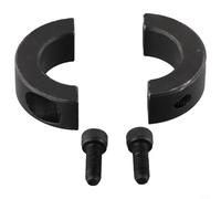 Startbuymore Collare industriale ad anello di fissaggio diviso con design a doppio segmento per diametri dell'albero da 10 mm a 40 mm Specifiche del materiale in acciaio (28 mm)