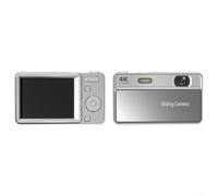 Startbuymore Compact Slider Digital Camera 64MP Built-in Flash 16X Digital Zoom per studenti (argento)