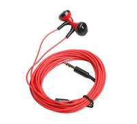 Startbuymore Cuffie cablate con cavo ottimizzato per il collegamento diretto alla sorgente audio e un'enfasi reattiva a bassa frequenza sull'attrezzatura entry level (rosso)