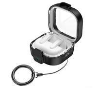 Startbuymore Custodia funzionale con blocco di sicurezza compatibile con Samsung Buds 4 Buds 4 Pro con portachiavi e schermatura integrale (nero)