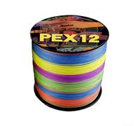 Startbuymore Lenza da pesca in PE a 12 fili, 100 m, per pesca in acque profonde e surf, grandi pesci con design a bassa memoria, riduce al minimo il tempo di prova dopo oltre 100 lanci (1,0