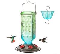 Startbuymore Mangiatoia per colibrì resistente alle formiche con design integrato per mantenere pulito il nettare e attirare più uccelli (verde chiaro)