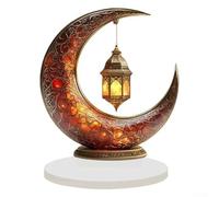 Startbuymore Ornamento piatto in acrilico 2D con motivo castello e luna per una perfetta fusione in interni minimalisti, industriali o giapponesi (E)