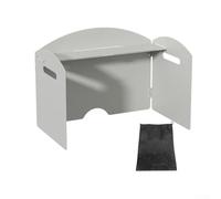 Startbuymore Parabrezza funzionale per campeggio e picnic con design ottimizzato del flusso d'aria per ridurre il tempo di ebollizione di quasi la metà sotto i cieli ventosi (bianco trifold)