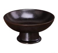 Startbuymore Piatto da frutta alto per snack, pasticcini e frutta secca, che riflette la composizione minimalista e la filosofia del design zen (B)