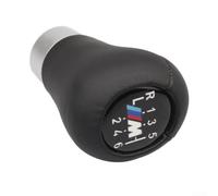 Startbuymore Pomello del cambio con logo M tricolore a strisce per BMW E30, E36, E46, E60, E90, cambio manuale (logo M 3D a 6 marce)
