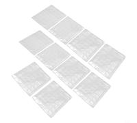 Startbuymore Portamonete trasparente in PVC con 42 tasche per pagine con perforatore a 3 fori, set di 10 fogli di plastica trasparente per collezionisti di monete