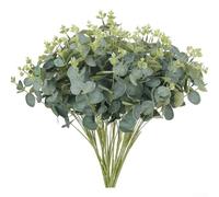 Startbuymore Rami di eucalipto artificiali per appassionati di decorazioni minimaliste che cercano una sottile trama botanica senza reali esigenze di cura delle piante (4 pezzi)