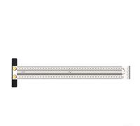 Startbuymore Righello a T da 180-400 mm per la lavorazione del legno con spintore elettrico per sega circolare Flip Flop per marcatura accurata dei fori e misurazione delle dimensioni (400 mm)