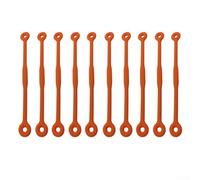 Startbuymore Set di smorzatori per racchette da tennis in silicone, 10 pezzi, per ridurre al minimo le vibrazioni delle corde e migliorare la precisione del tiro (arancione)