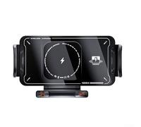 Startbuymore Supporto per auto con ricarica wireless da 15 W, braccio pieghevole e testa rotante a 360 gradi, compatibile con serie 15 (nero)