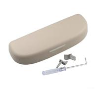 Startbuymore Supporto per occhiali da sole montato su visiera parasole compatibile con Honda per Accord per Civic CRV per modelli Elysion dal 2013 al 2023 in ABS (beige)
