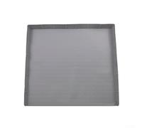 Startbuymore Tappetino per bidone della spazzatura in silicone a profilo piatto che rimane in posizione sotto il peso, scorre e protegge dai danni al pavimento da fuoriuscite (grigio)