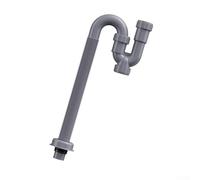 Startbuymore Tubo di scarico a forma di U per lavabo e lavello con corpo retrattile in ABS che consente un'installazione adattiva in impianti idraulici stretti o irregolari (60 cm)