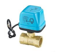 Startbuymore Valvola a sfera elettrica d'ottone 220V con tempo di risposta rapido per la prestazione ottimale nei sistemi di riscaldamento a pavimento (DN15)