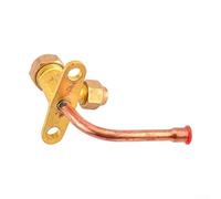 Startbuymore Valvola a tre vie per aria condizionata in ottone per applicazioni HVAC Collegamento e manutenzione dell'unità interna esterna (6.35)