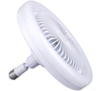 Startbuymore Ventilatore da soffitto con interfaccia E27 e telecomando per un'illuminazione ad alta efficienza energetica e funzioni di protezione degli occhi (D)