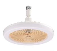 Startbuymore Ventilatore da soffitto con interfaccia E27 e telecomando per un'illuminazione ad alta efficienza energetica e funzioni di protezione degli occhi (F)