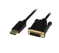 Startech 1.8m DisplayPort to DVI Active Adapter Converter Cable - Black, 6 ft 6