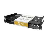 StarTech Ripiano rack server 1U (2 pezzi), mensola rack 19" ventilata tipo cantilever, profondità 25cm, struttura heavy-duty, portata fino a 20kg ciascuno