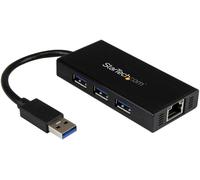 STARTECH 3-port Portatile USB 3.0 Hub Con Gigabit Ethernet Porta Bus Alimentato