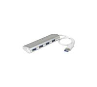 StarTech 4 Porta Portatile USB 3.0 Hub Con Integrato Cavo Alluminio E Compatto